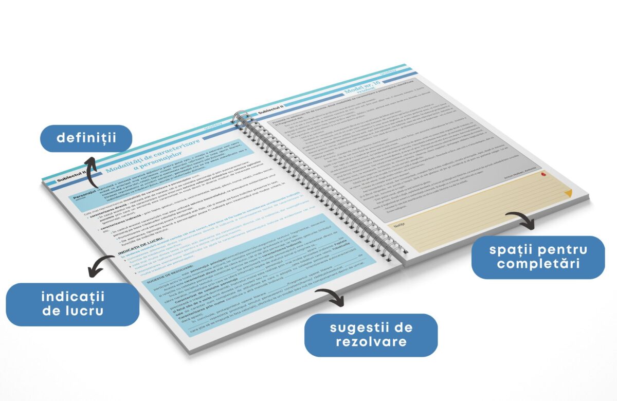 Agendă bacalaureat limba și literatura română - Subiectul I, II și III - imagine 6
