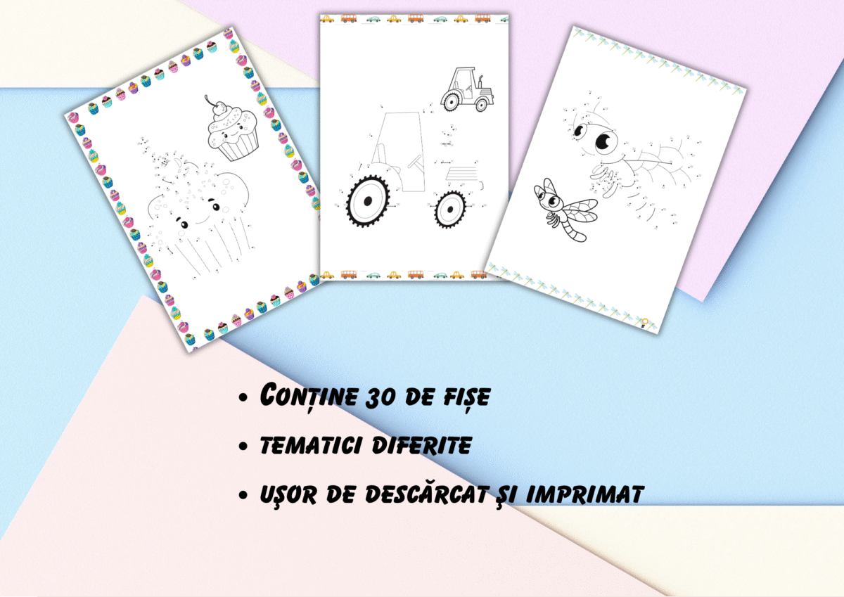 Carte digitală cu 30 de activități Dot to dot - imagine 2